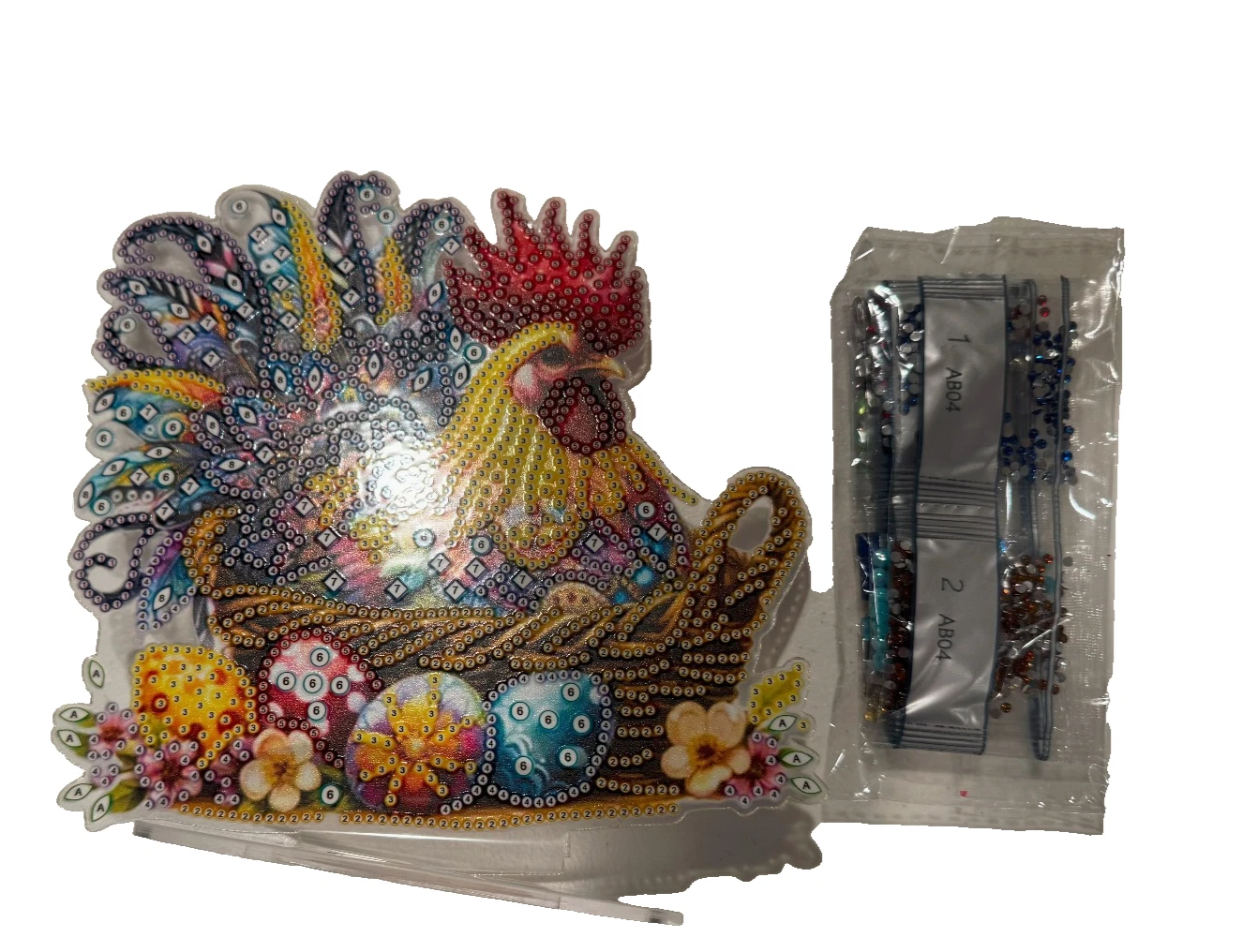 Diamond Art Painting ROOSTER Table Top Desk Home Office Decor