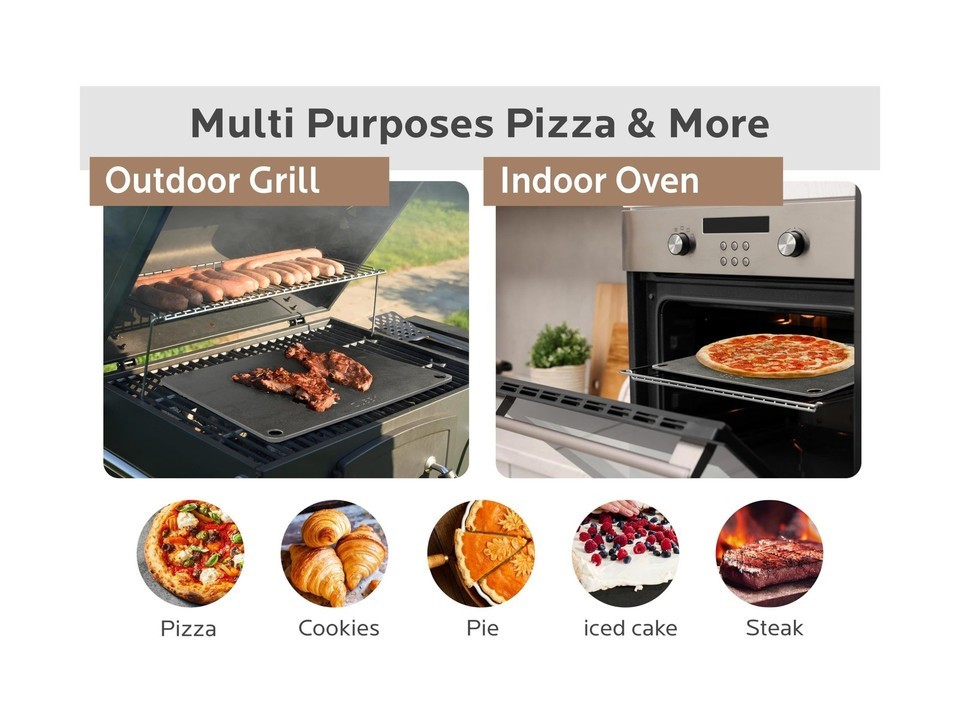 OLEEK Pizza Steel Sheet For Oven - 16”x13.3” - Open Box - photo 3