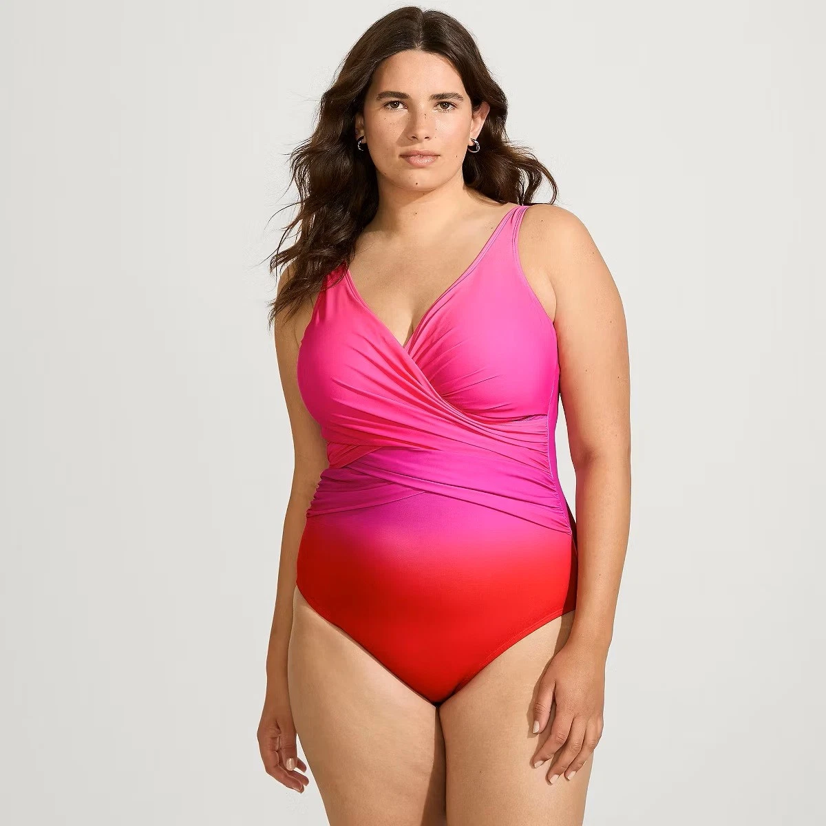 Lands' End Women's One Piece Swimsuit 24W Purple Pink - photo 5