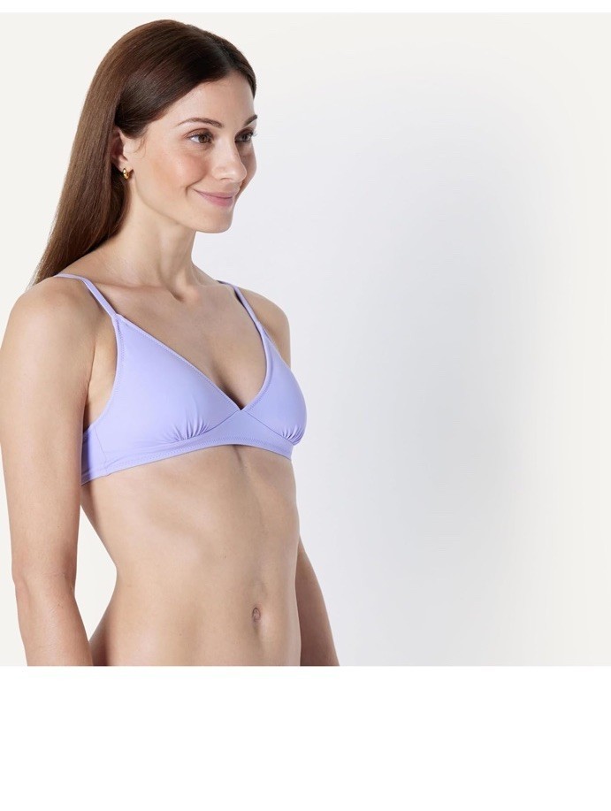 Amazon Essentials Women's Light-Support Triangle Bikini Swimsuit