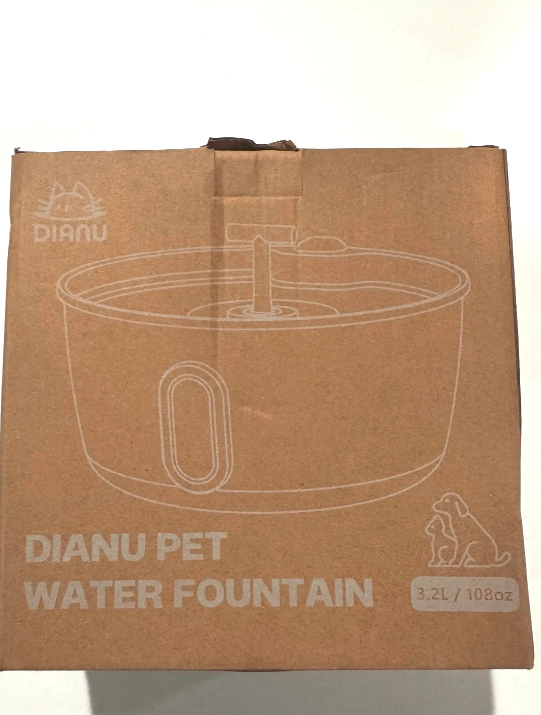 Dianu Electric Water Bowl 3.2l Automatic Pet Drinking Fountain - photo 3