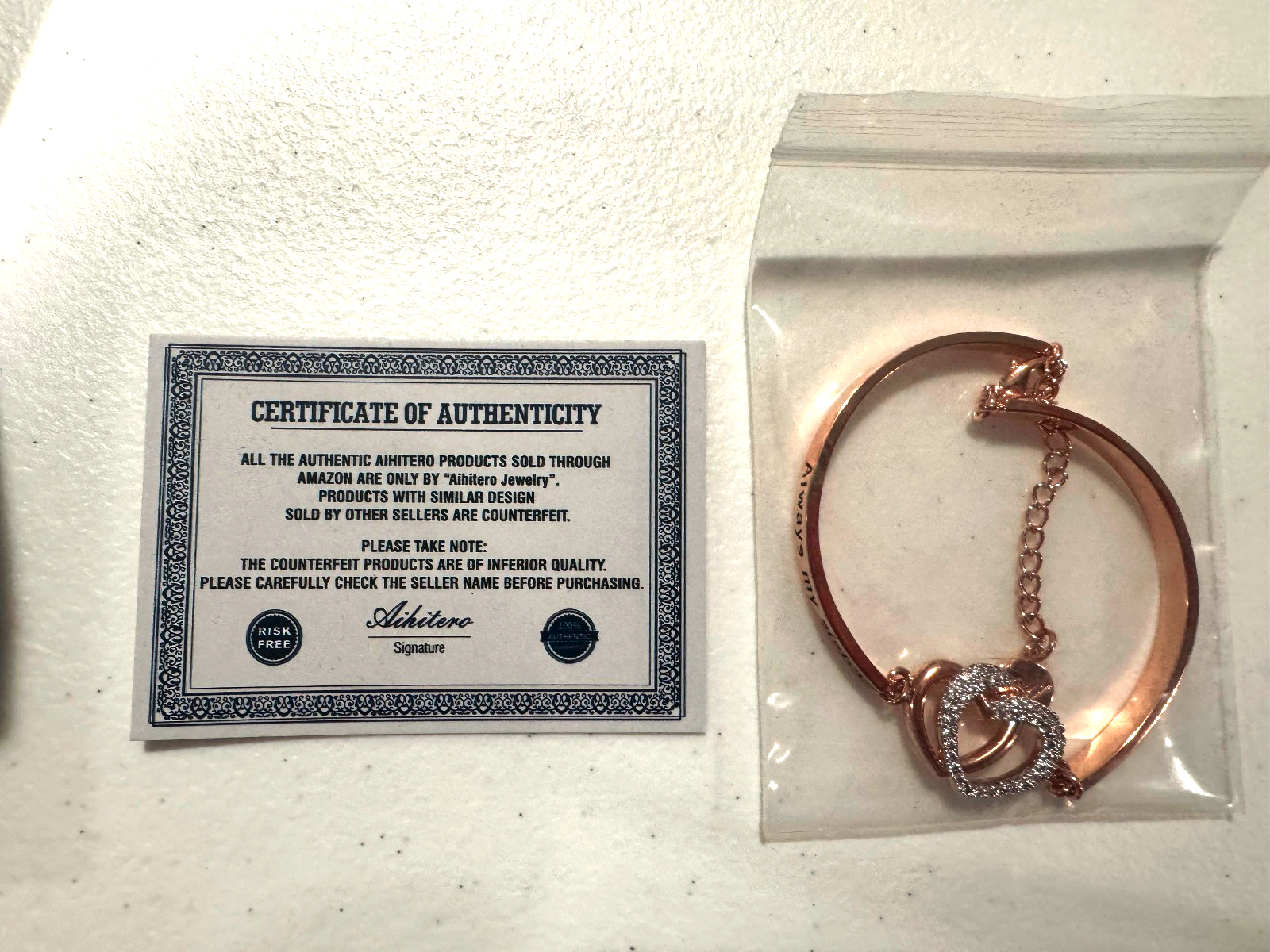 MJartoria Gold Layered Bracelet - 3 Pc, 14K Plated May Birth Flo - photo 2