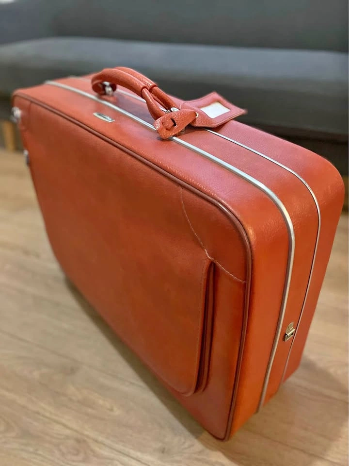 Vintage Jetliner Suitcase - 1960s/70s Retro Luggage