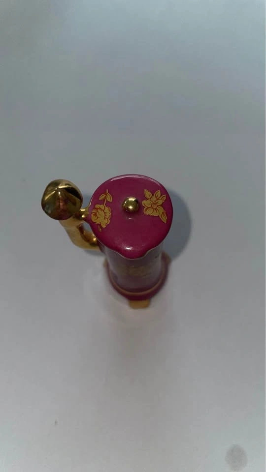 Vintage Pot-Belly Stove Limoges Castel Miniature - 22k Gold - photo 3