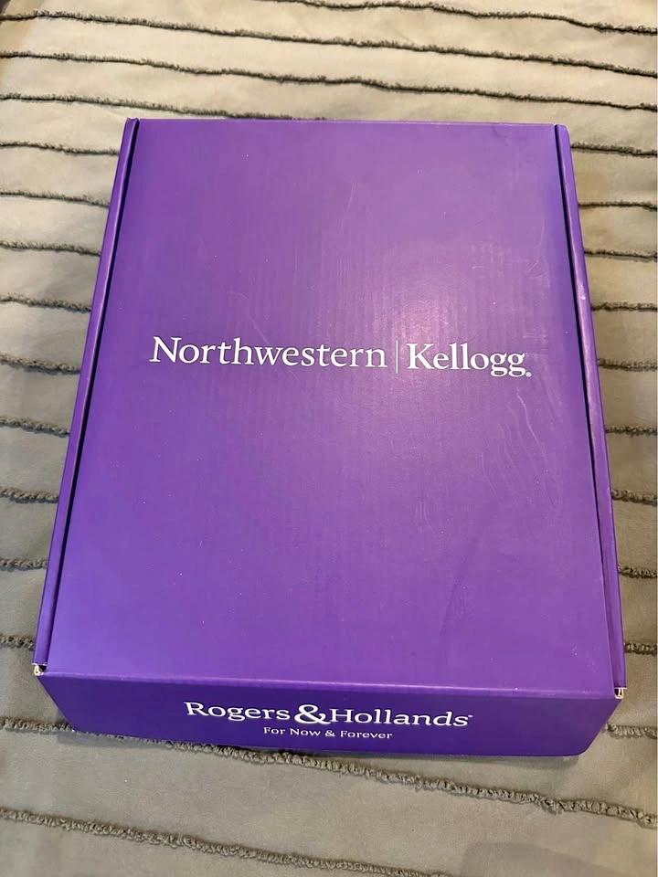 Northwestern / Kellogg Silver Plated Picture Frame