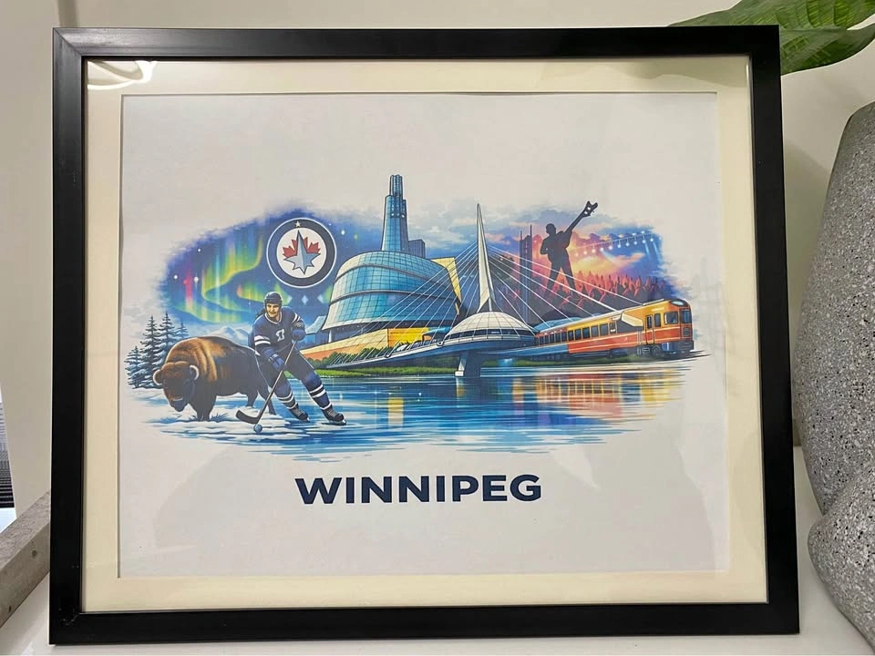 Winnipeg Landmarks Framed Art