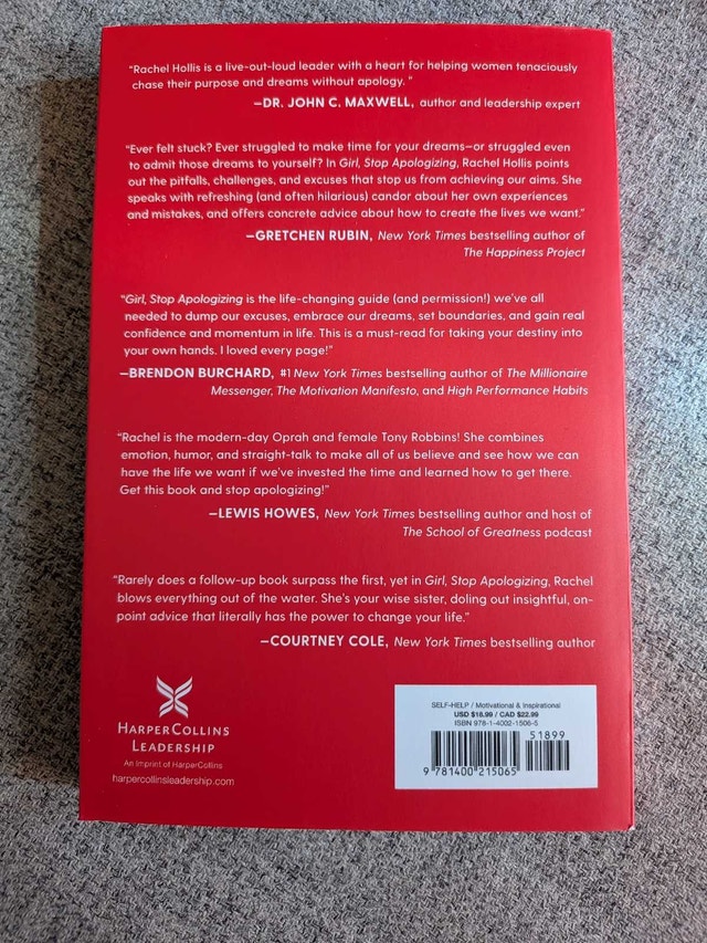 Rachel Hollis Girl Stop Apologizing Book - photo 2