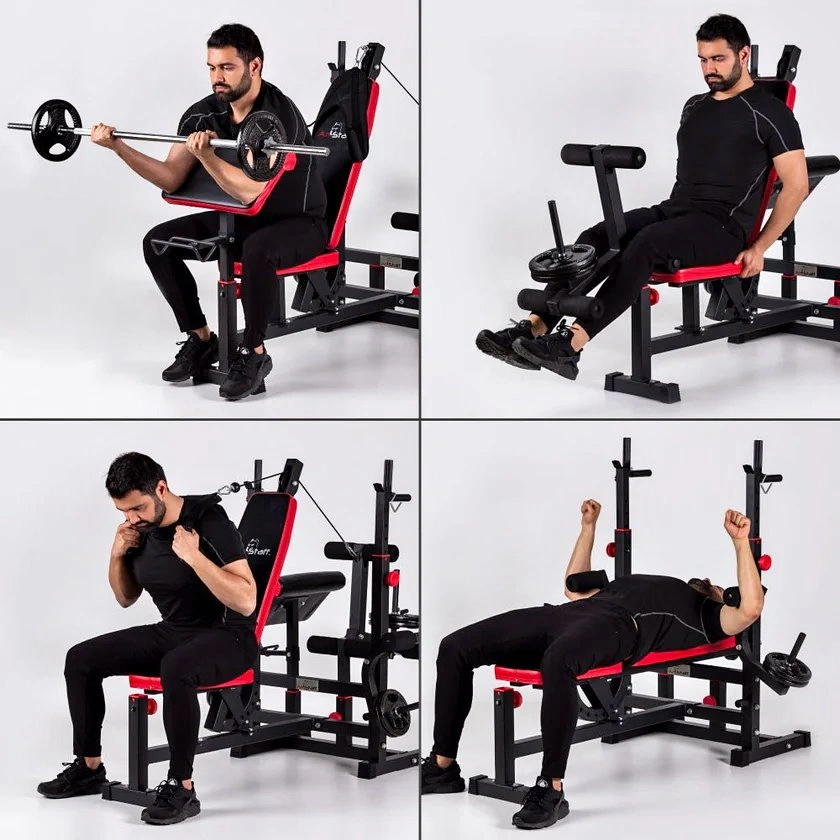 AmStaff Fitness Multi Press Bench & Weights