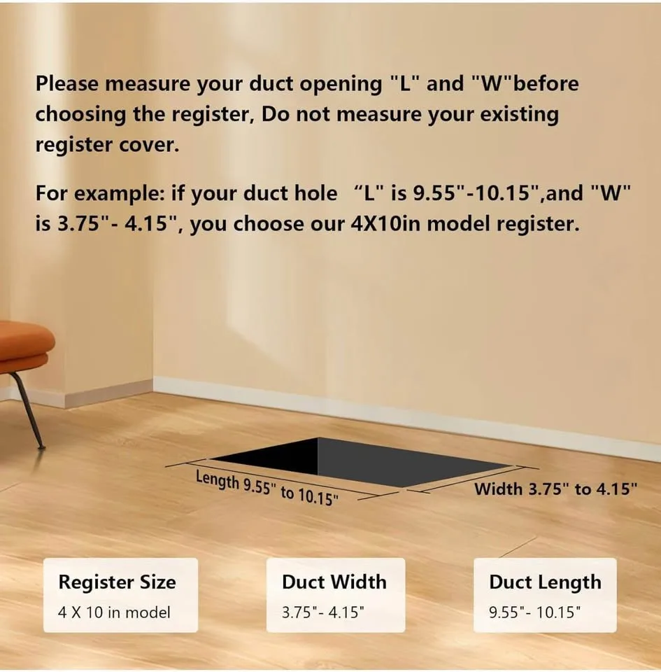 New in box floor air vent deflectors 4” x 10” 2-pack image indicator(2)