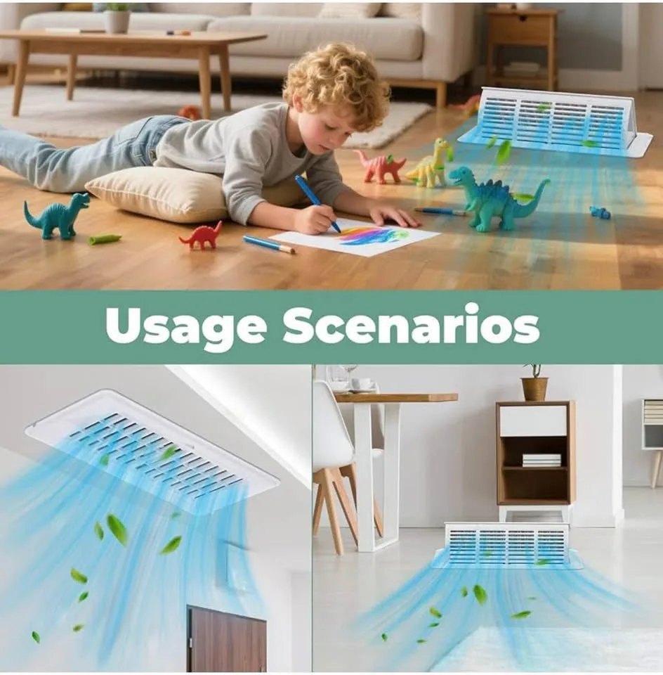 New in box floor air vent deflectors 4” x 10” 2-pack image indicator(7)