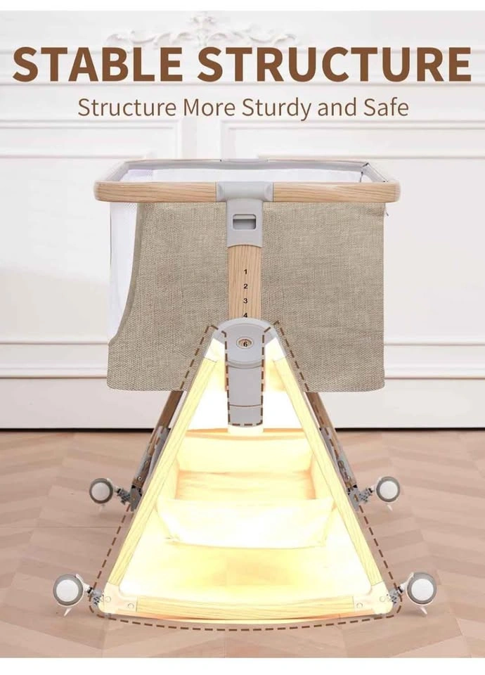 Baby Bassinet Bedside Sleeper with Sheets & Mattress - photo 4