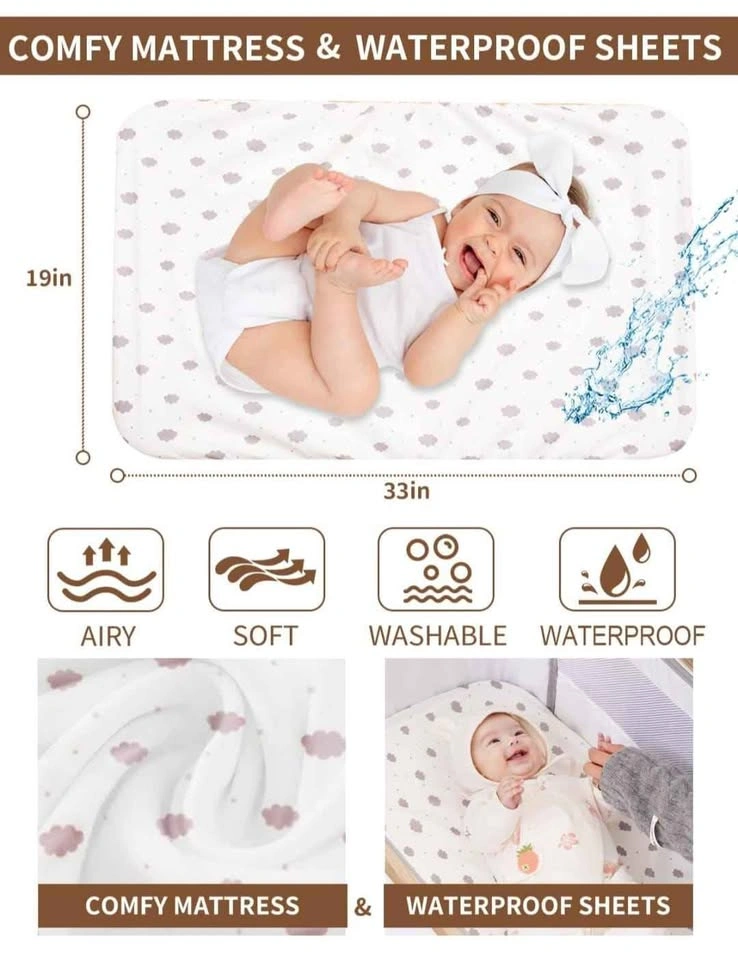 Baby Bassinet Bedside Sleeper with Sheets & Mattress - photo 5