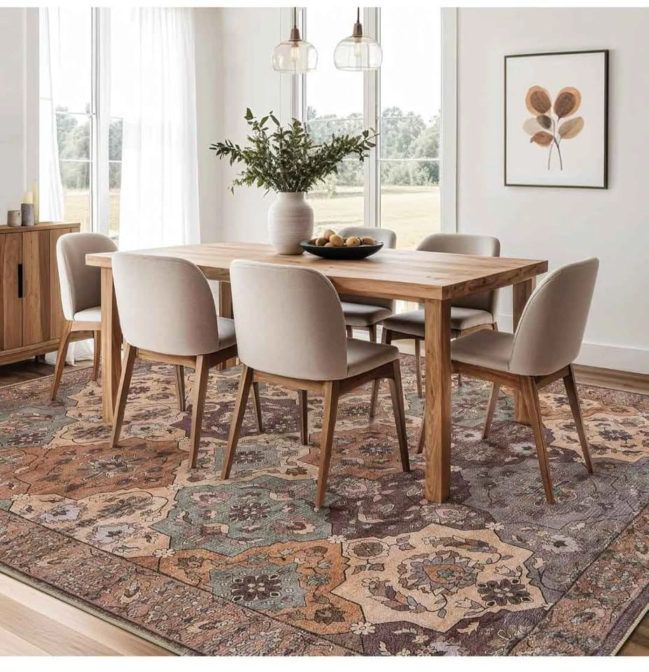 9x12 Washable Moroccan Trellis Area Rug - photo 5