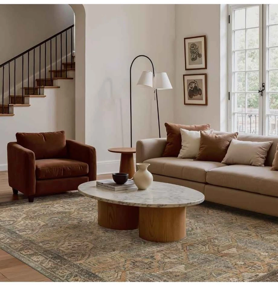 Brand NEW 9x12 Washable Rug – Vintage Reddish-Brown Distressed N - photo 4