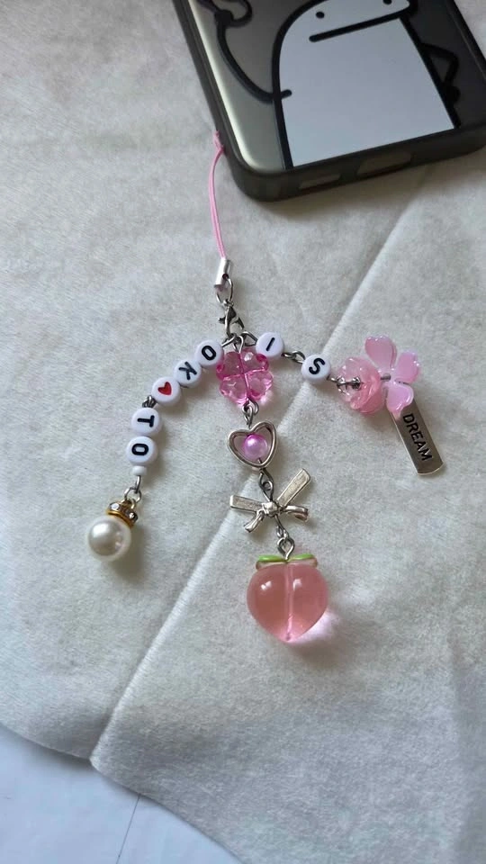 ✨ Motivational "It Is OK To Dream" Multistrand Phone Charm ✨ - photo 3