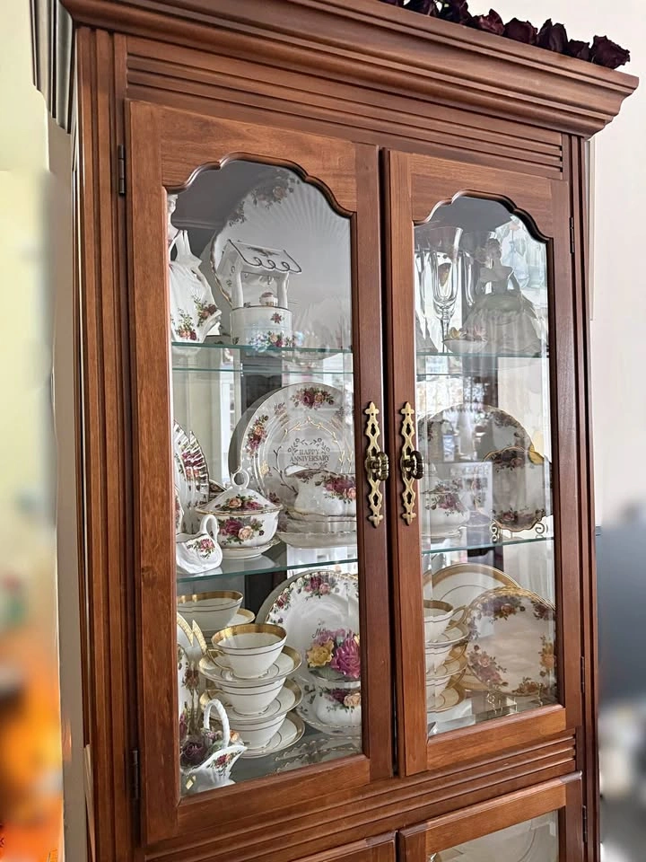 Wooden Collector's Cabinet