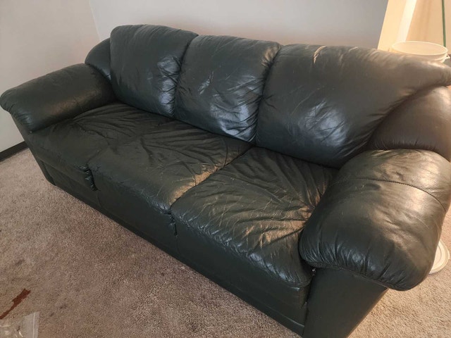 Leather Couch and Love Seat