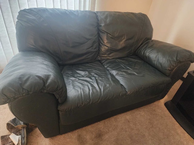 Leather Couch and Love Seat - photo 4