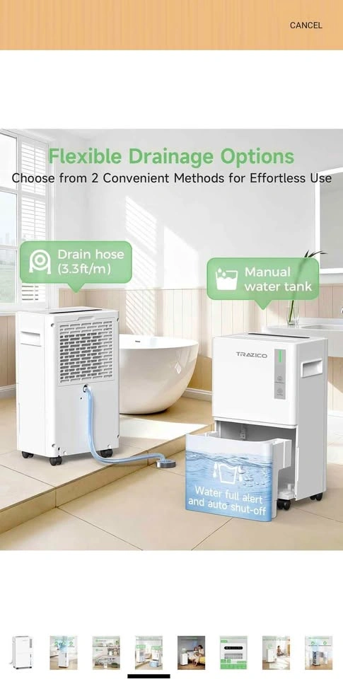 Trazico 1500 Sq. Ft. Smart Dehumidifier - photo 4