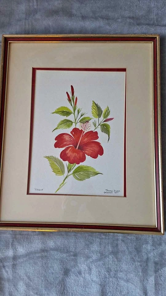Botanical watercolor original