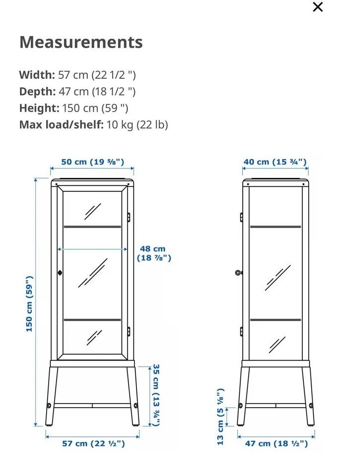 FABRIKÖR Glass-door cabinet - photo 3