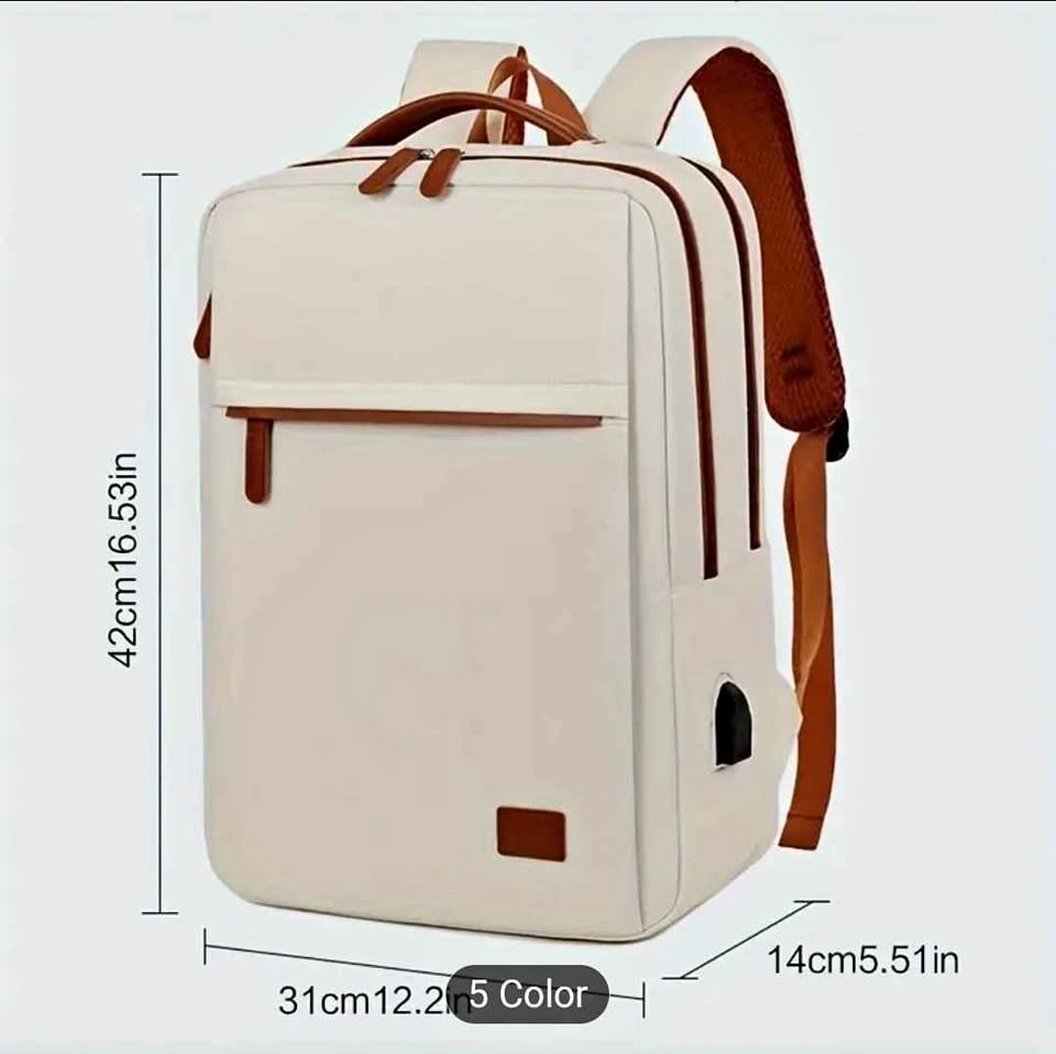 Unisex Casual Backpack - Large Capacity, Laptop Travel Bag