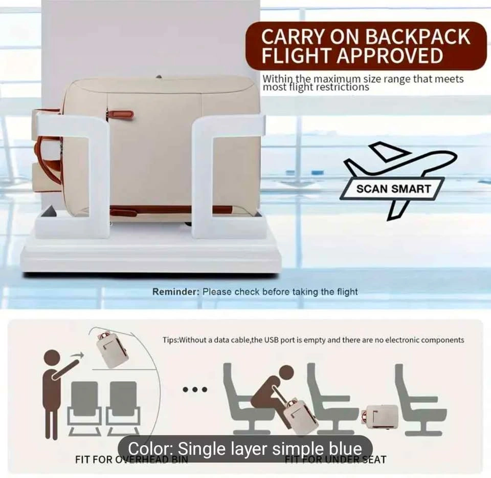 Unisex Casual Backpack - Large Capacity, Laptop Travel Bag - photo 4