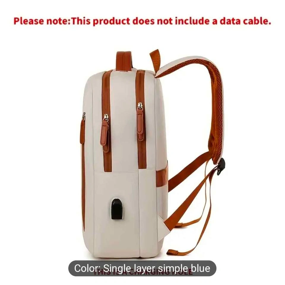 Unisex Casual Backpack - Large Capacity, Laptop Travel Bag - photo 5