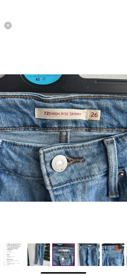 Levi’s High Rise Skinny Jean - Perfect Condition! Size 26 - photo 5
