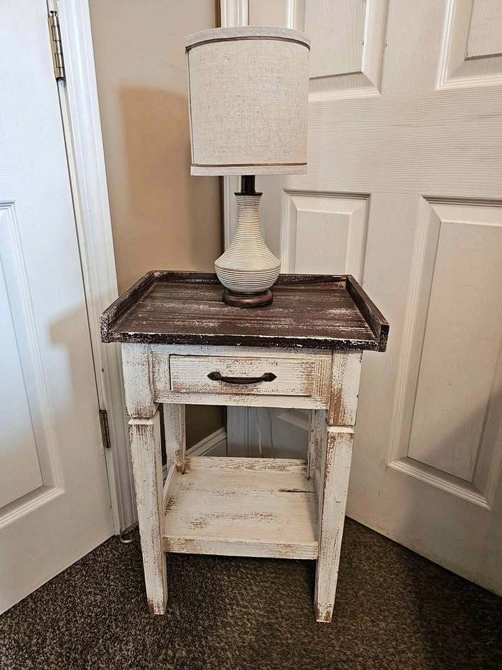 Side table and lamp