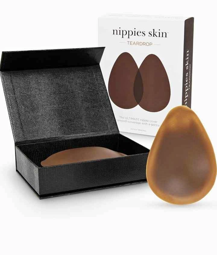 Nippies Skin Teardrop Nipple Covers, Hazelnut, Size 1 (A-B cups)