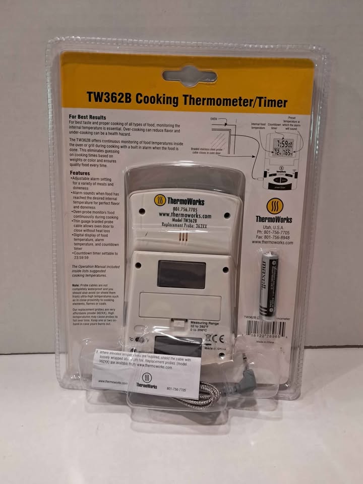 ThermoWorks TW362B Cooking Thermometer/Timer - New in Box - photo 2