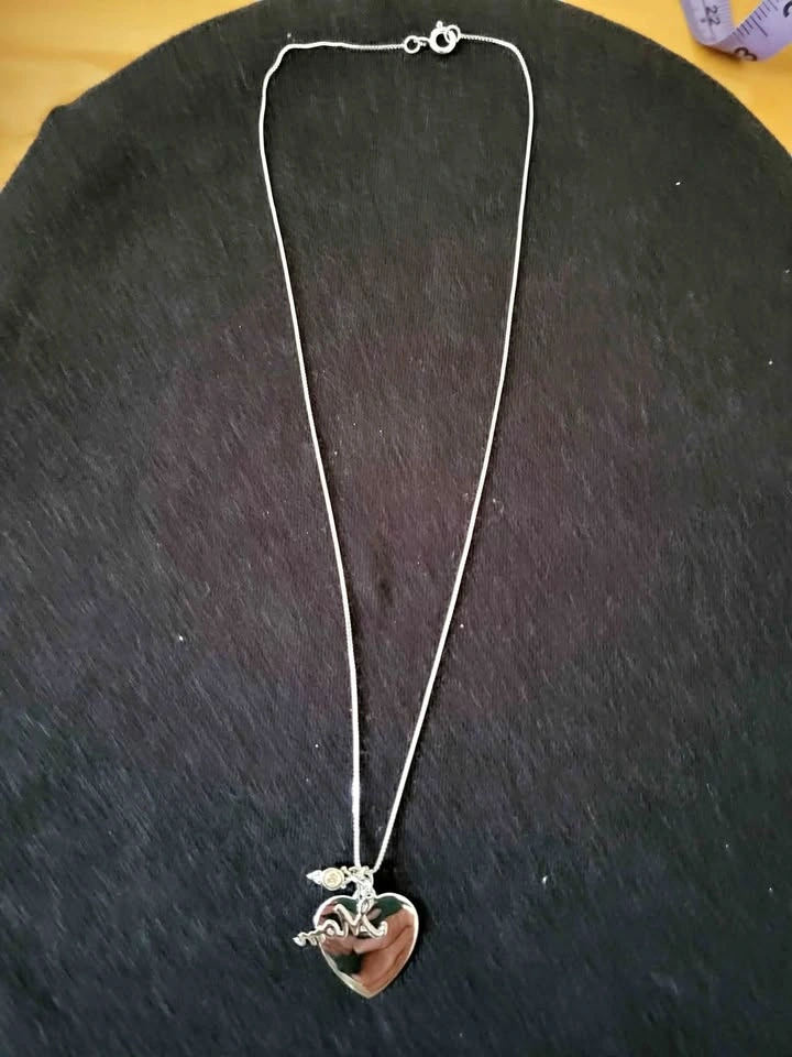 8.5" SILVER NECKLACE