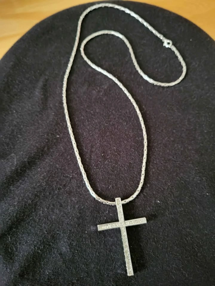 SILVER CROSS NECKLACE - photo 2