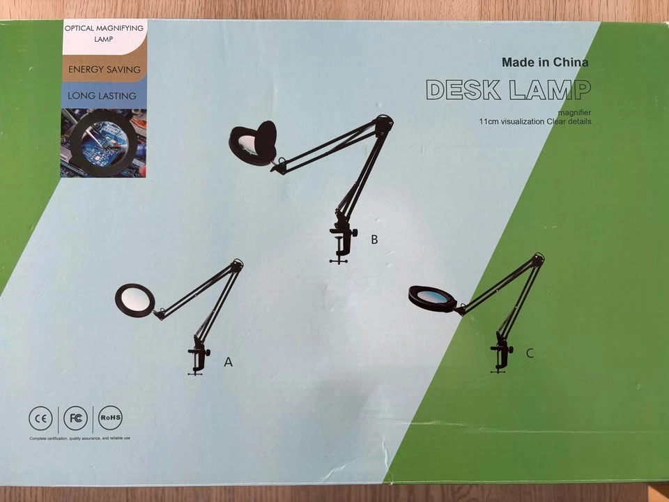 New magnifying desk lamp