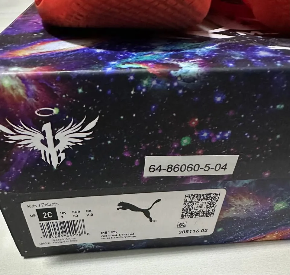 Puma Melo MB.01 Lo Red Blast Shoes, with box image indicator(7)