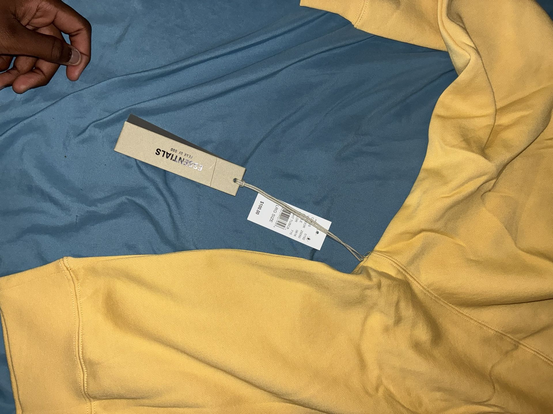 Yellow Essentials Hoodie - photo 2