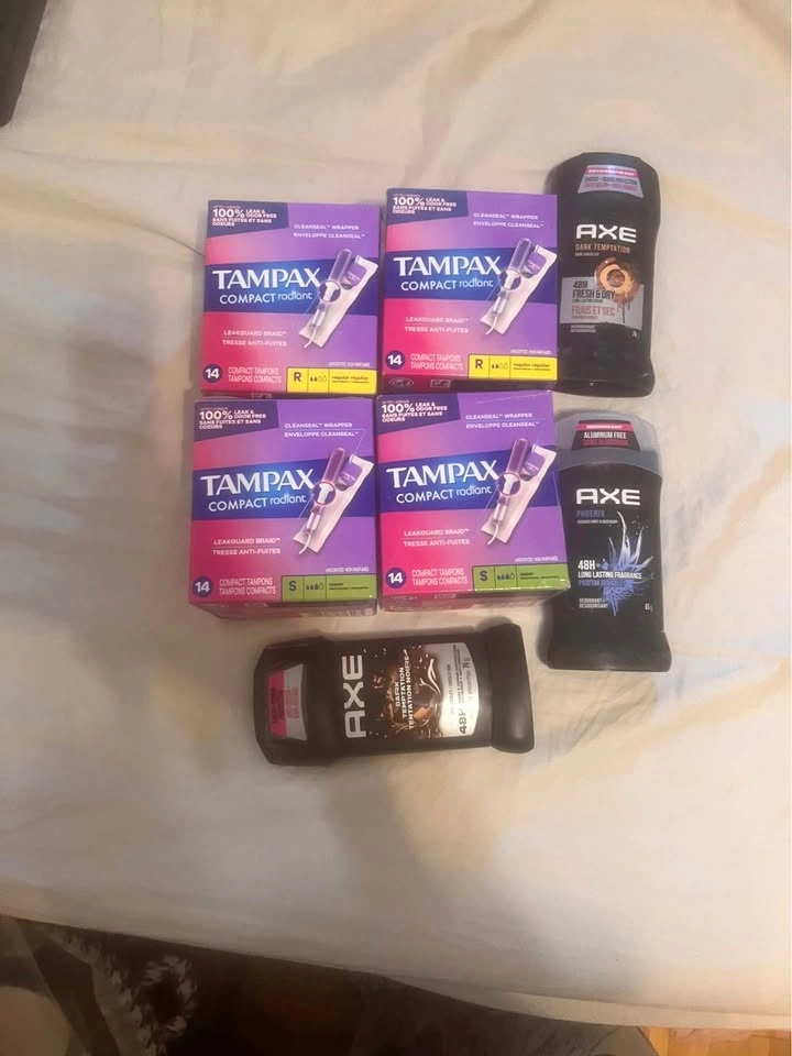 Tampons and Deodorant