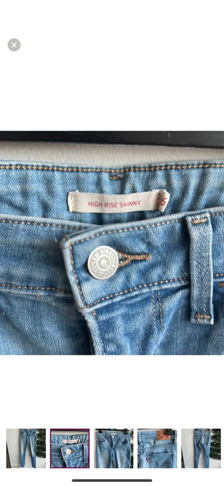 Levi’s High Rise Skinny Jeans - Perfect Condition! Size 26 - photo 2