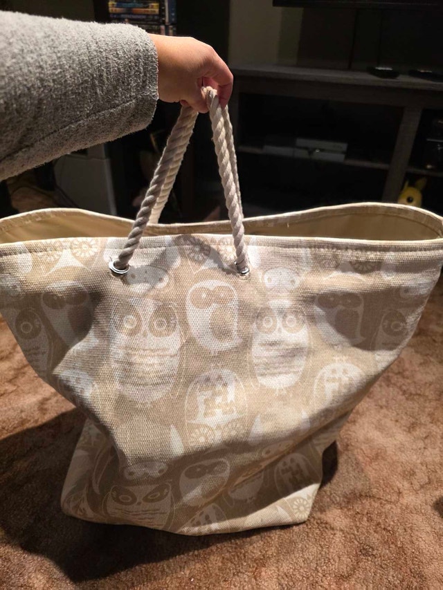 Owl Print Tote Bag