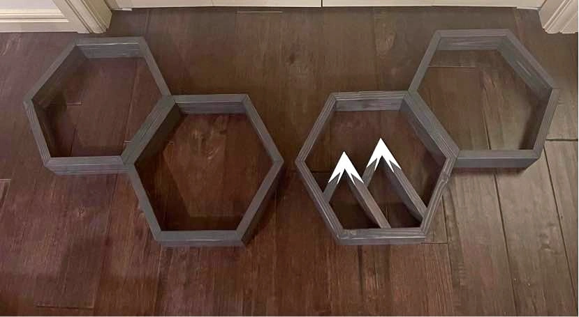 Custom mountain shelves