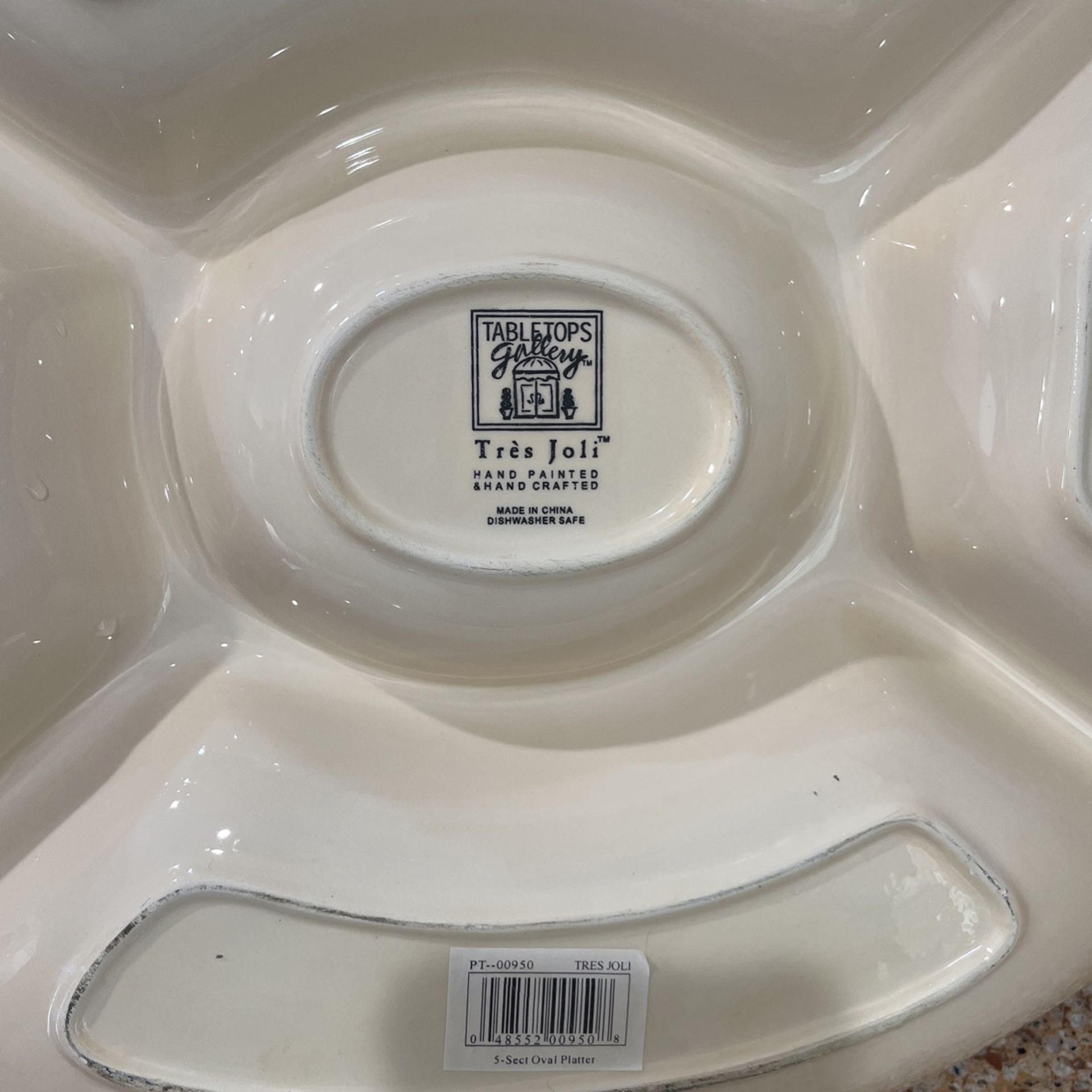 Oval Platter with 5 Divisions - photo 4