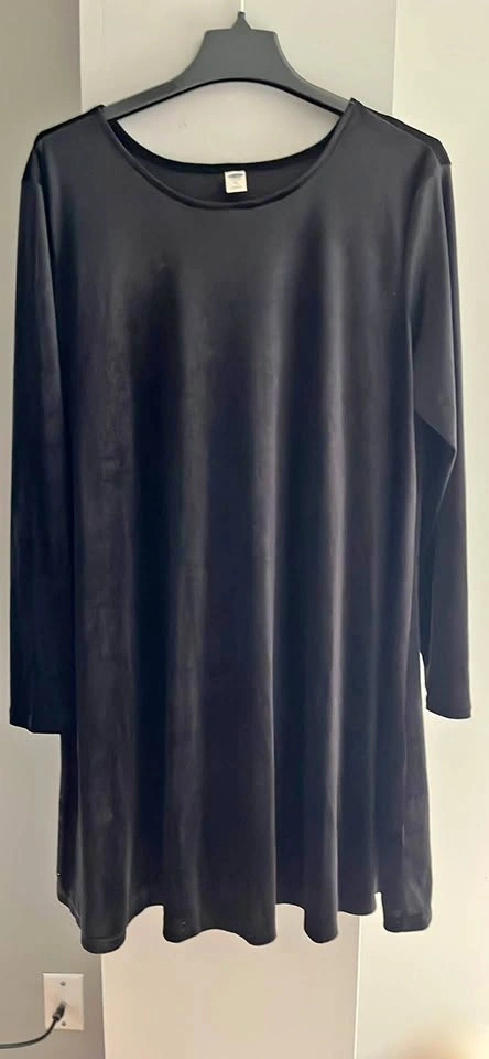 Old Navy Black Velvet Long Sleeve Tunic XL