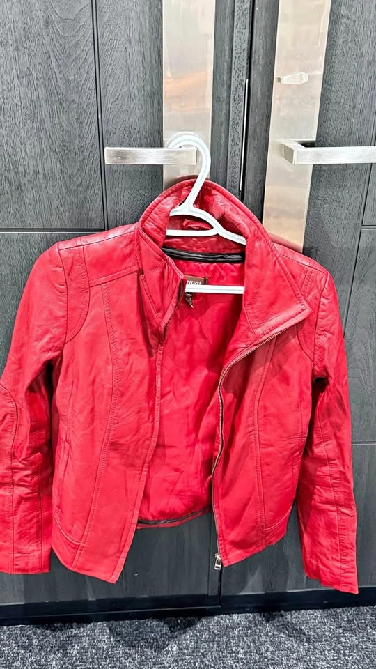Danier Red Jacket Size 2XS