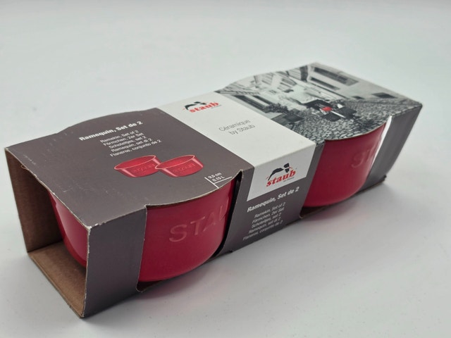 Staub Ceramic Ramekin Set (2) - Red - New - photo 3