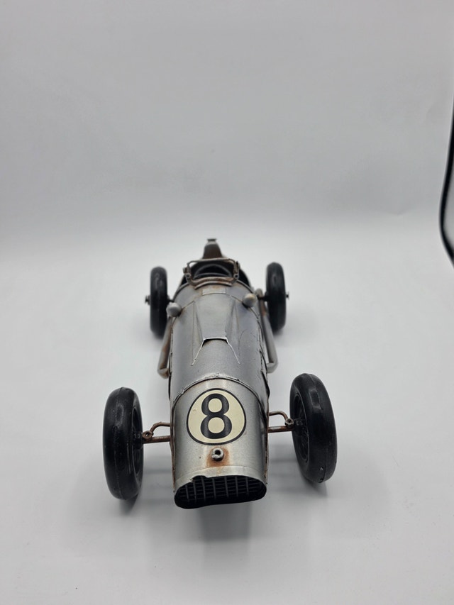 Vintage Style Metal Race Car Model – Decorative Collectible - photo 3