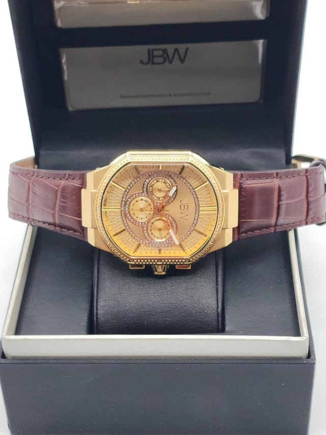 JBW Diamond Watch (J6342B) – Gold Tone Luxury Watch w/ Box - photo 3