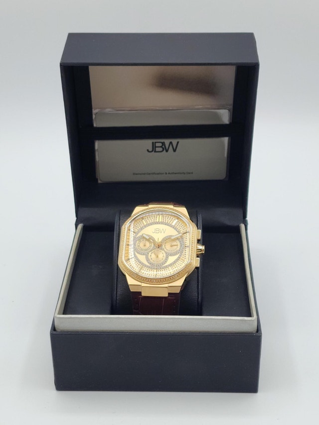JBW Diamond Watch (J6342B) – Gold Tone Luxury Watch w/ Box - photo 4
