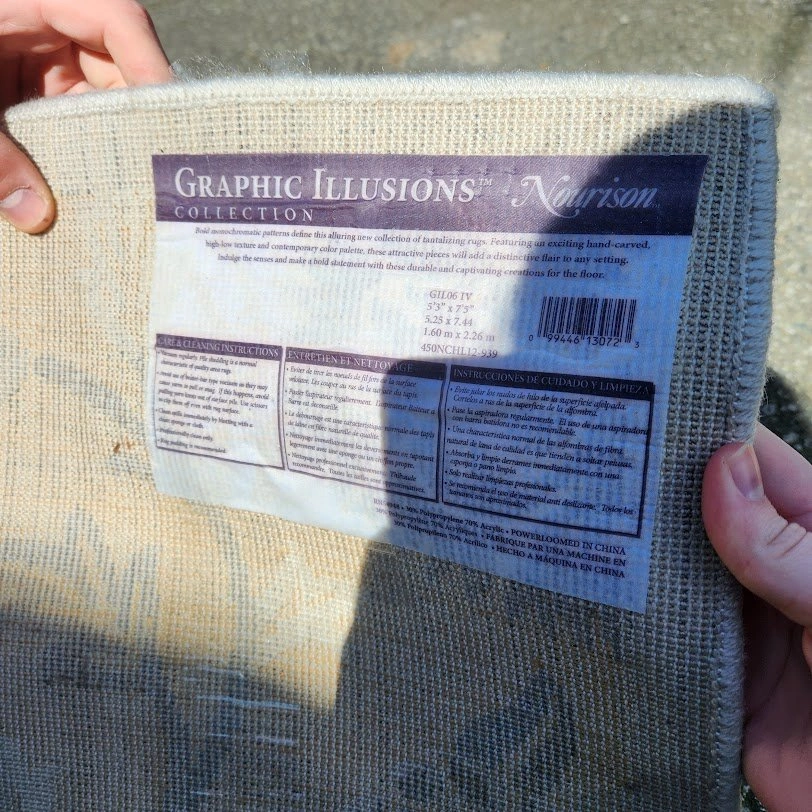 Nourison Graphic Illusions Ivory Purple Floral Rug, 5x7 - photo 4
