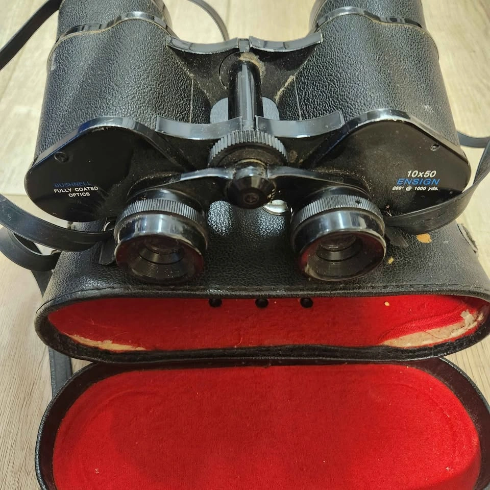 Vintage Bushnell Ensign 10x50 Binoculars Insta-Focus Wide Angle - photo 3